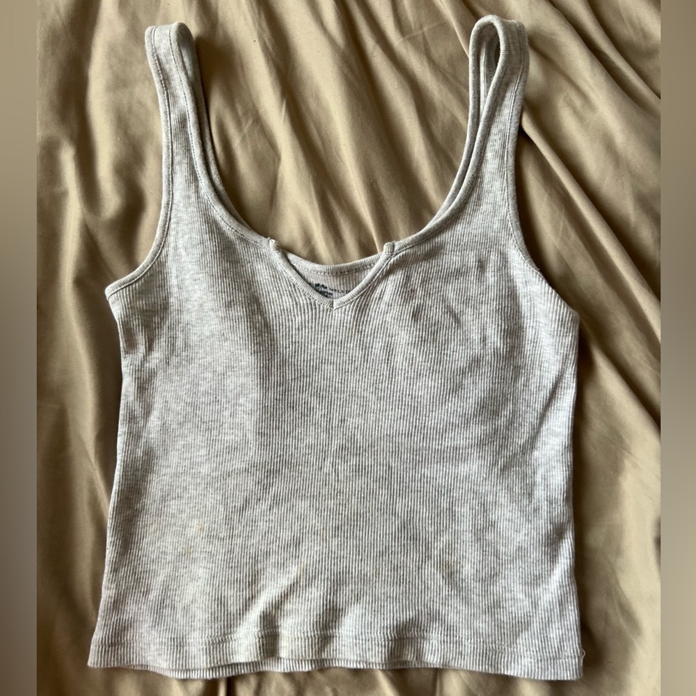 Brandy Melville - Grey Tank Top - Size: One Size